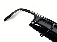 （Only Sline）For Audi A6 S6 C8 2019-2025 Rear Bumper Lip Rear Diffuser Gloss Black + Chrome Exhaust Tips