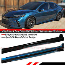 For 2025-2026 Toyota Camry 9th Gen CTM Ocean Gem Black 2-Toned Side Skirt Extension