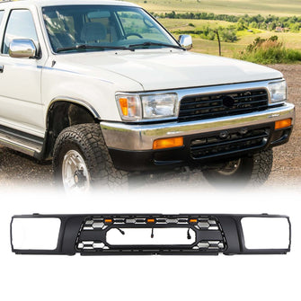 Black Front Grille Bumper Mesh Grill With Light for Toyota 4Runner 1992-1995