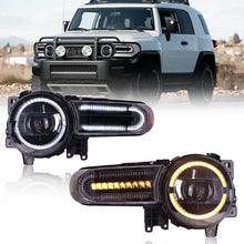 LED Headlights Assembly for Toyota FJ Cruiser 2007-2014 DRL Sequential Lamp