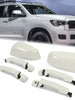 White Mirror Covers Caps & Door Handle Kit For Toyota Tundra Sequoia 2011-2019