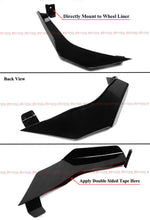 For 2020-2025 Corvette C8 Z51 Z07 Stingray Coupe Convertible Canard Style Gloss Black Front Bumper Lip Splitter