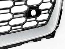 RS5 Style Honeycomb Front Mesh Grille Chrome for Audi A5 S5 B9 2017 2018 2019