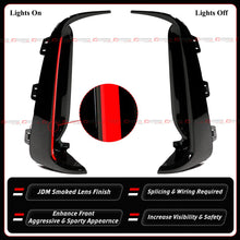 For 2023-2025 Honda Civic Type-R FL5 Red JDM Front Bumper Replacement LED DRL Light Strip