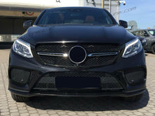 Glossy Black Front Bumper Lip Spoiler Molding Trim For Mercedes GLE C292 GLE43 AMG 2016-2019 di108