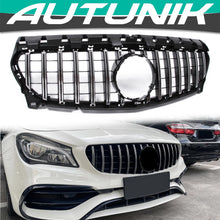 For 2017-2019 Mercedes CLA C117 CLA180 CLA200 Black/Silver GT Front Grille Grill