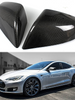 Add-On Real Carbon Fiber Mirror Cover Caps fit for 2021-2023 Tesla Models S