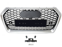 Fits 2018-2020 Audi Q5 SQ5 Front Bumper Grille Mesh Grille ( Black Honeycomb + Chrome Frame)