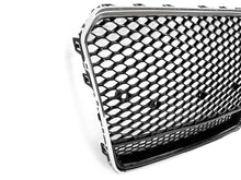 For 2013-2016 AUDI A5 S5 RS5 Front Bumper Honeycomb Grille Grill + Chrome Frame