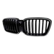 Signal Line Front Kidney Grille With LED Light For 2022-2024 BMW X3 X4 G01 G02 Gloss Black