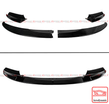 For 2008-2013 BMW M3 E90 E92 E93 Gloss Black Front Bumper Lip Splitter Kit