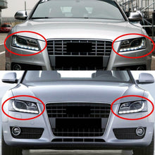 2pcs Front Headlight Headlamp Lens Cover Shell For Audi A5 S5 RS5 2008-2012 Left+Right