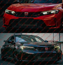 For 2023-2025 Honda Civic Type-R FL5 Red JDM Front Bumper Replacement LED DRL Light Strip