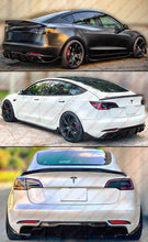 For 2017-2023 Tesla Model 3 Performance Gloss Black Rear Bumper Diffuser w/ Extensions