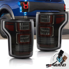 Pair SMOKED LED Tail Lights For Ford F150 F-150 2015-2020 Rear Turn Signal