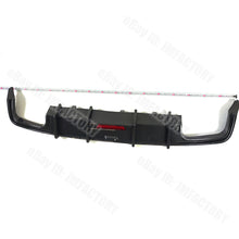 For Audi A6 S-line S6 C8 2019-2025 ABS Carbon Rear Bumper Diffuser Lip W/ LED Brake Light
