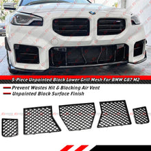 For 2023-2026 BMW G87 M2 Front Bumper Grille Radiator Bug Shield Mesh Cover 5pc