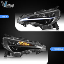 LED Headlights for 2012-2020 Toyota 86 Subaru BRZ Scion FR-S Sequential Blue DRL Front Lamps