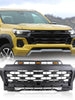 Black Front Upper Grille w/LED Lights for Chevrolet Chevy Colorado 2023-2024