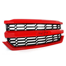 Red Color Front Bumper Grille Upper Grill For 2016-2018 Chevrolet Silverado 1500