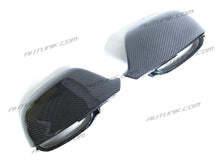 Real Carbon Fiber Side Mirror Cover Caps Replacement For AUDI Q5 SQ5 8R Q7 SQ7 No Lane Assist od22