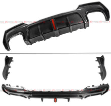 For 2021-2025 BMW G22 G23 430i K Style Carbon Fiber LED Rear Diffuser+Side Extension