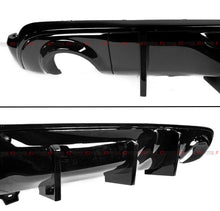 For 2011-2024 Dodge Durango R/T SRT V2 Gloss Black Shark Fin Rear Bumper Diffuser