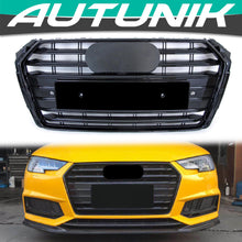 Black Front Grill for AUDI A4 B9 S4 2017 2018 2019 fg225