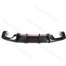 For Audi A5 B9 S-line S5 2017-2019 ABS Carbon Fiber Rear Bumper Lip Diffuser W/LED