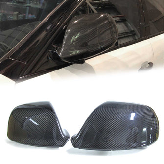 Real Carbon Fiber Side Mirror Cover Caps Replacement For AUDI Q5 SQ5 8R Q7 SQ7 No Lane Assist od22