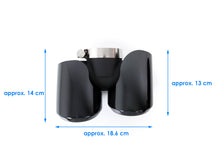 2.0L Exhaust Tips Gloss Black Pair Fit Land Rover Defender 90 110 130 2020-2026