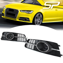 For Audi A6 S6 2016-2018 Sline Fog Light Grill Cover Lamp Grille W / ACC