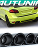 4PCS/Set Black Exhaust Tips Tailpipe for Porsche 958.1 Cayenne S GTS Turbo 2011-2014