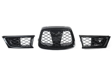 3pcs For Subaru Impreza WRX STI 2006-2007 Glossy Black Front Bumper Upper Grille