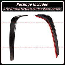 For 2023-2026 Toyota GR Corolla Full Carbon Fiber Rear Bumper Side Vent Trim Garnish