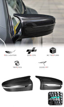 Dry Carbon Fiber Mirror Cover Caps M Style Replace for BMW M5 F90 LHD mc155