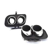 Gloss Black Dual Exhaust Tips For Porsche 911 992 Carrera S 4S 2020-2025