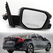 14Pin Black Right Passenger Side Mirror Camera Power Heated Turn Signal Lamp For Honda Civic 2016-2021