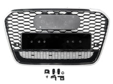 Chrome Frame Grill For 2012-2015 Audi A6/S6 C7 RS6 Style Front Mesh Honeycomb Grille