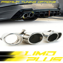 For 2018-2022 Honda Accord Sport/EX-L/Touring Quad Exhaust Muffler Tips Chrome