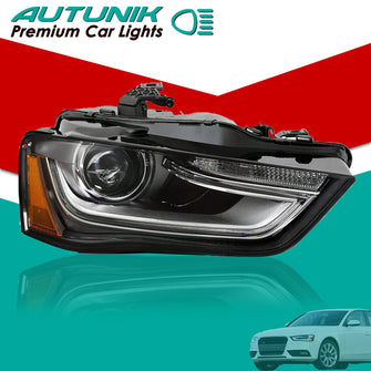 Passenger Side Right Head Light For 2013-2016 Audi A4 HID/Xenon Non-AFS Projector Headlight Headlamp