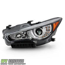 Left Side For 2014-2022 Infiniti Q50 w/o AFS LED DRL Projector Headlight Headlamp - Driver