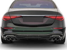 Gloss Black Rear Diffuser w/ Dual Exhaust Tips for Mercedes W223 Sedan S500 S560 S580 AMG 2021-2024 di223