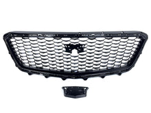 Gloss Black Front Upper Grill Honeycomb for Cadillac XT4 2019-2023 w/o Camera