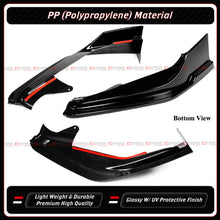For 2023-2026 Honda Civic Type R FL5 MM Style Gloss Black Front Bumper Lip Spoiler