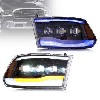 LED Projector Headlights For 2009-18 Dodge Ram 1500/2500/3500 W/Sequential