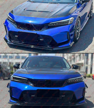 Gloss Black Front Lip For 2022-2024 Honda Civic Type-R Conversion Bumper