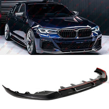 For 2021-2023 BMW G30 530i 540i M550i Real Carbon Fiber Front Bumper Lip Splitter