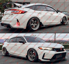 For 2023-2026 Honda Civic Type-R FL5 MU Style Gloss Black Side Skirt Extension