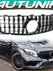 All Black GTR Front Grill For 2018-2020 Mercedes GLA X156 GLA45 GLA250